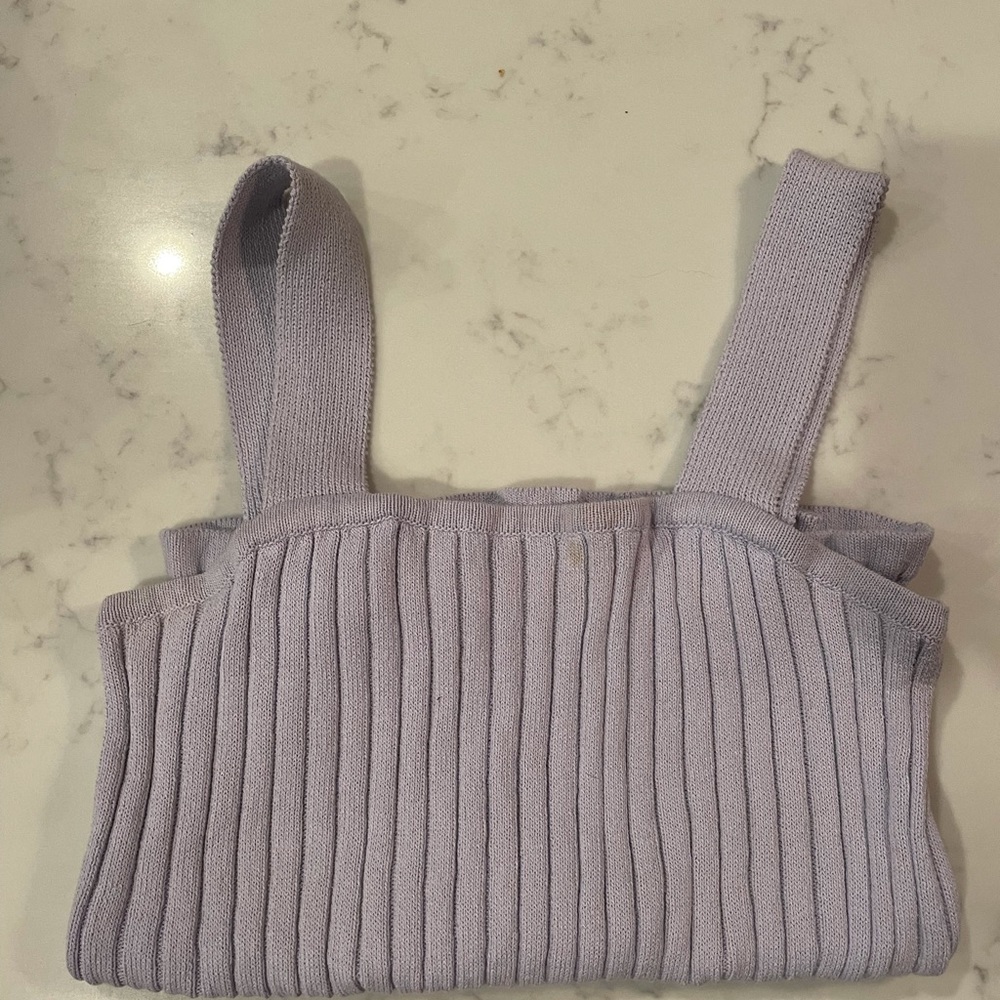 Madewell sweater tank top in lavender